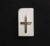 Diamond Silver Cross Pendant