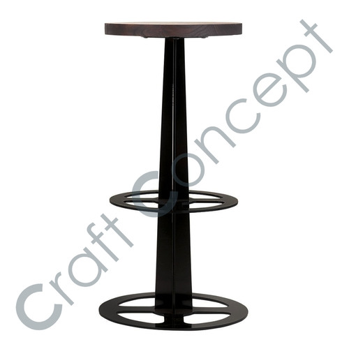 Pole Metal Bar Stool No Assembly Required