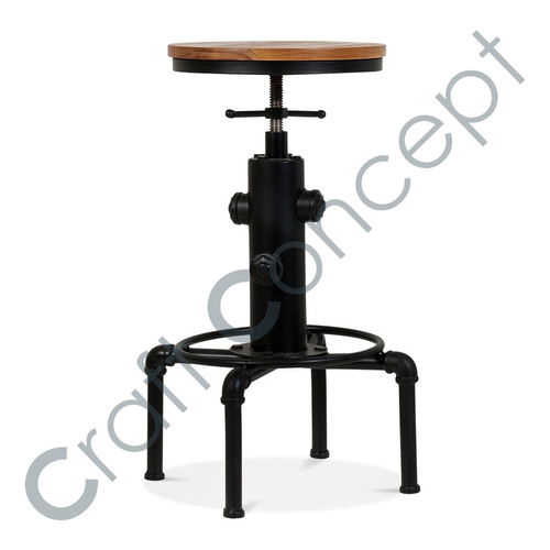 Industrial Hydrant Bar Stool No Assembly Required