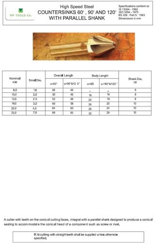 Countersink 60,90,120