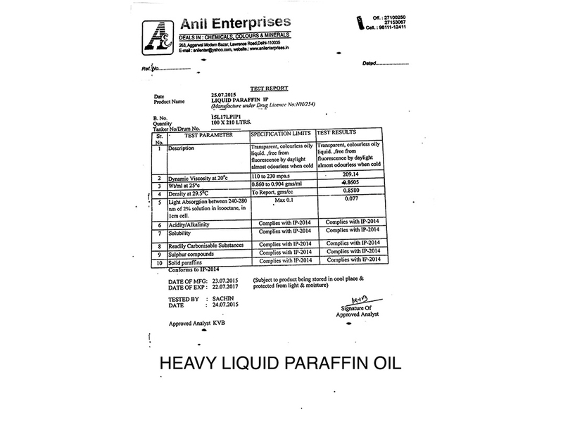 Heavy Liquid Paraffin Oil
