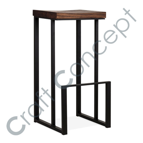 Sling Square Metal Bar Stool No Assembly Required