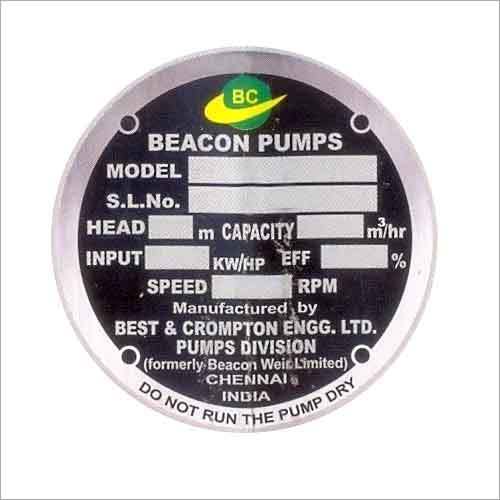 Embossed Metal Label