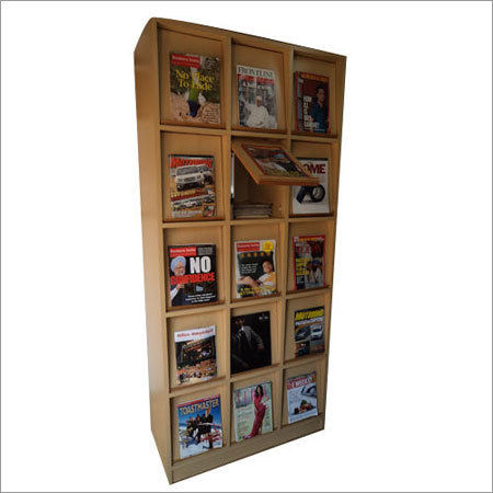Magazine Wooden Display Cabinet