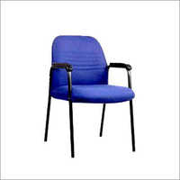 Visitor Chair - Fabric & Steel, Ergonomic Design, High Cushioning Seat, Stylish Patterns, Durable Finish