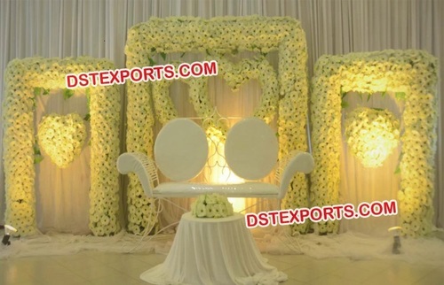 Amazing Wedding Flower Tufted  Panel