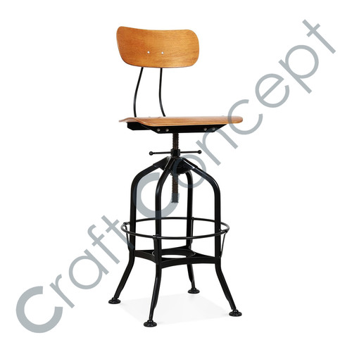 Revolving Metal Bar Chair No Assembly Required