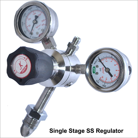 Single Stage SS Regulator - Stainless Steel, 1/4 NPT, 2000 PSI | Precise Control, Dual Display Gauge, Reliable Performance