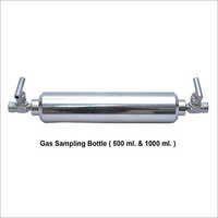 Gas Sampling Bottle - Stainless Steel 500/1000 Ml, Leakproof Seal, Dual Valves, 1000 Psi Pressure Rating