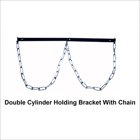होल्डिंग ब्रैकेट और चेन के साथ डबल सिलेंडर