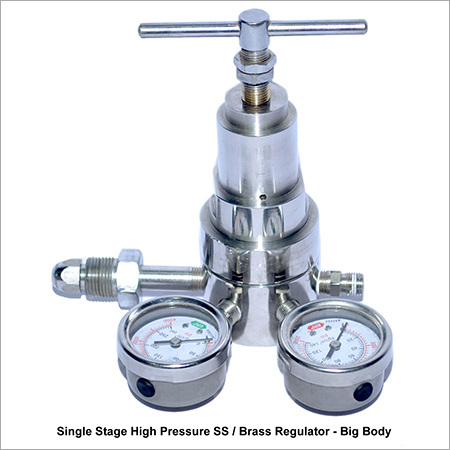 Single Stage High Pressure SS - Brass Regulator, Big Body
