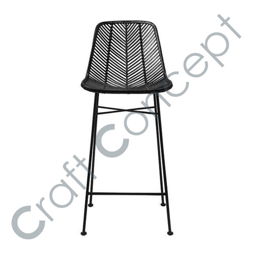 Black Metal Bar Chair No Assembly Required