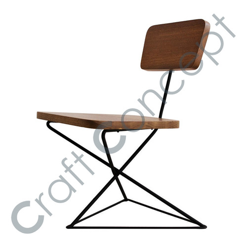 Mango & Metal Chair No Assembly Required