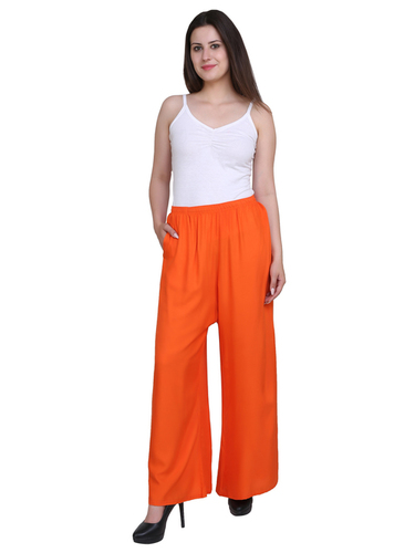 Rayon Plain - Rayon, Sizes S to XL, Orange Color, Washable Western Dress | Suitable for All Seasons and Summer Wear