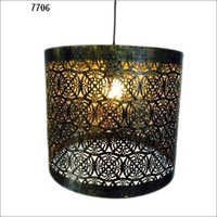 Black Etched Hurricane Lamps