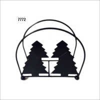 Black Antique Brass Napkin Holder