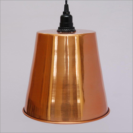 Copper Brown Aluminum Vintage Lamp