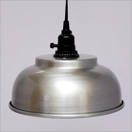 Floating Aluminium Lamp - 40-60 Watt Power Consumption | Modern Round Design in Silver Metal