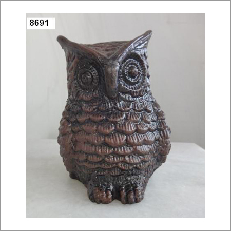 Wooden Owl Statue
