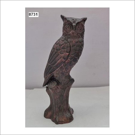 Brown Wooden Owl - Solid Wood, 5-8 Inches | Polished Finish, Modern Arts Design, Ideal Gift