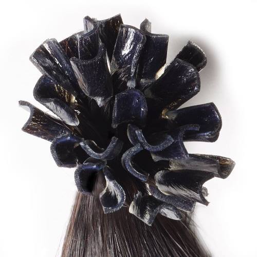 Natural Silky U Tip Hair Extension - Remy Indian Hair, 406.4 mm Length, Natural Color | Lightweight 100 g, Versatile Styles for Women