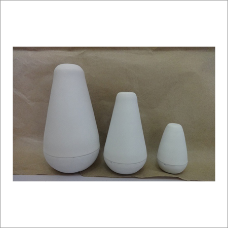 Office Desktop Gift Item - Eco-Friendly Plastic, Painted Modern Art Style, Easy to Clean, Stylish White Design