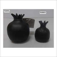 Ceramic Tabletop Accessories - Modern Arts Style, Black Color | Durable, Easy To Clean, Eco-friendly, Painted Technique, Global Theme