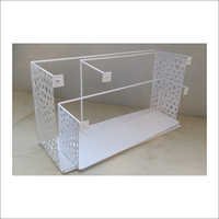 Wall Hanging Brackets - Metal, 4-5 Feet Rectangular Design | Modern Art, Handmade Finish, White Color