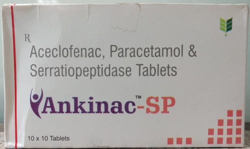 Aceclofenac,Paracetamol,Serratiopeptidase Tab Tablets