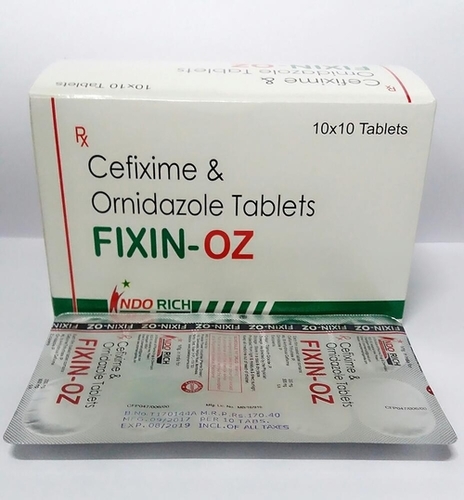 Cefixime 200mg& Ornidazole 500 mg