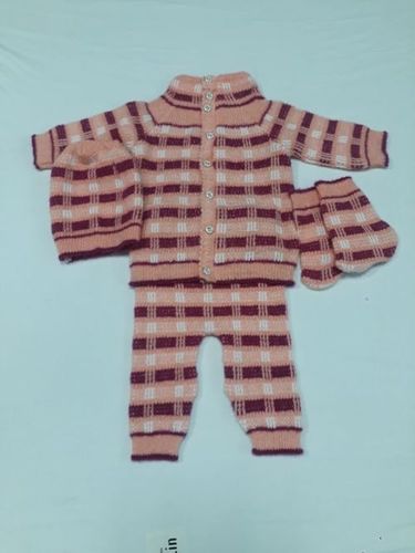 Baby Suit - Knit Wool, Newborn, Pink | Soft Fabric, Warmth, Cozy Fit, Easy Care, Adorable Style