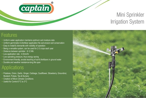Micro Sprinkler Irrigation System By CAPTAIN POLYPLAST LIMITED
