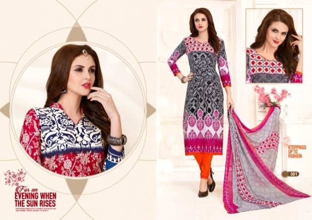 Cotton Ladies Fancy Dress Material at Best Price in Surat | Aarush Textiles