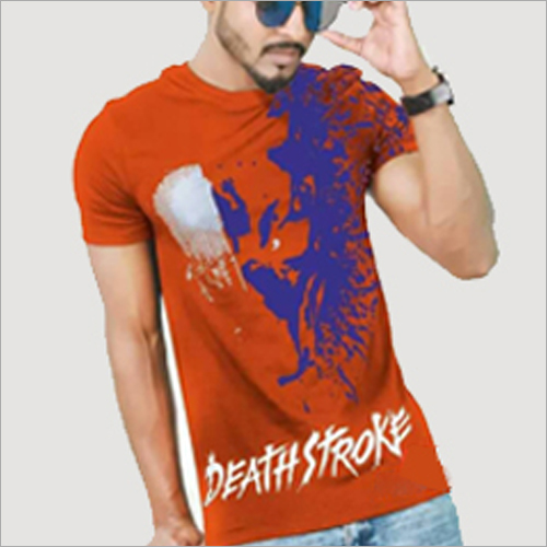 Mens Printed Round Neck T-Shirt