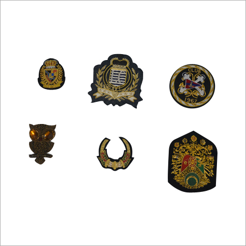 Hand Made Custom Bullion Embroidered Badges