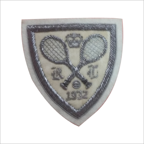 Hand Made Silver Thread Embroidered