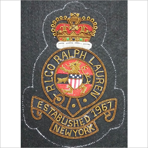 Hand Made Custom Embroidered Blazer Badge