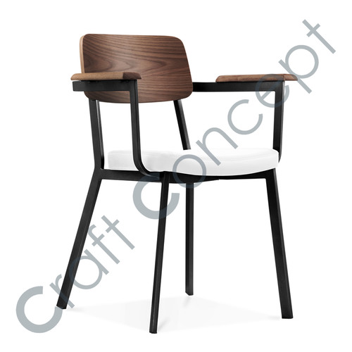 Hipster Armchair - Eco-Friendly Leatherette Upholstered Seating | Contemporary French Design, No Assembly Required, Ideal for Living Room and Cafes