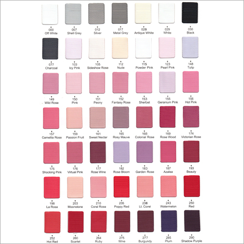 Ribbon Color Chart