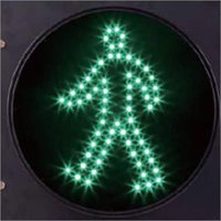 Pedestrian Green Traffic Signal Light