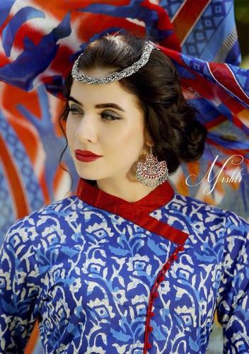 COTTON PRINTED FANCY SALWAR KAMEEZ