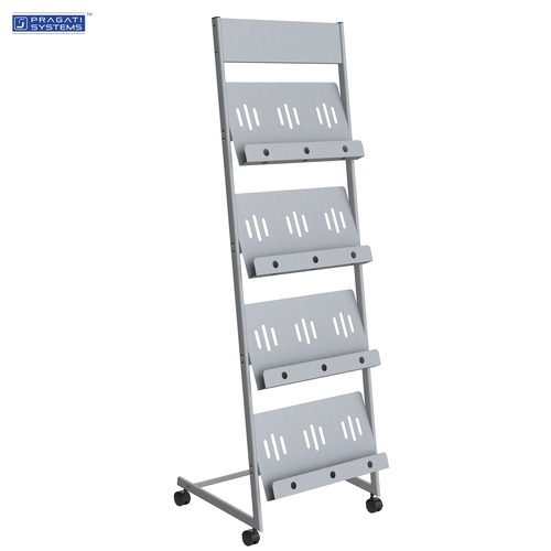 Epoxy Powder Coated Mt-18 Literature Rack & Magazine Display Stand