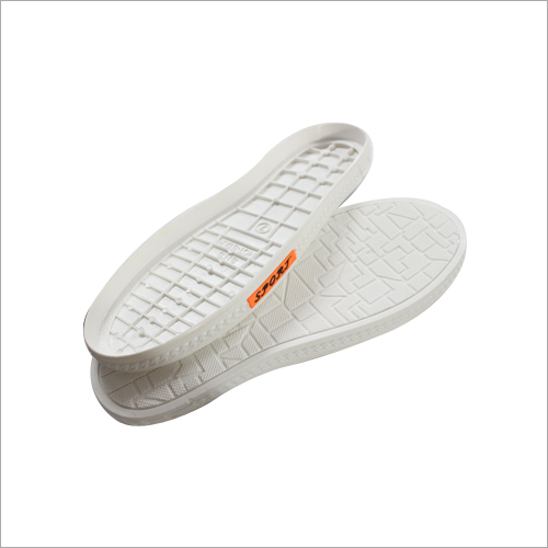 Gents Canvas Shoes Sole - PVC Material, Available Sizes 6 to 11, Elegant White Color | Anti-Skid, Lightweight, Moisture-Proof, Skin-Friendly, Quick Dry, Washable