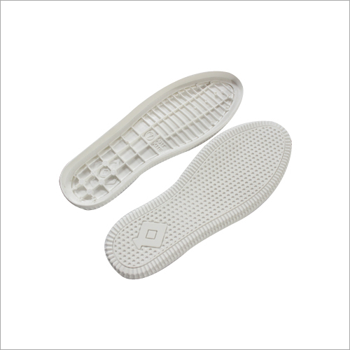 Mens White Canvas Shoes Sole - PVC Material, Varied Sizes, Color: White | Quick Dry, Washable, Skin-Friendly, Stylish Design, Anti-Skid