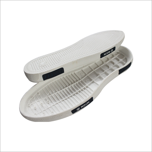 Mens Canvas Shoes Sole - PVC Material , White Color with Quick Dry and Washable Features for Impact Absorption and Skid Resistance