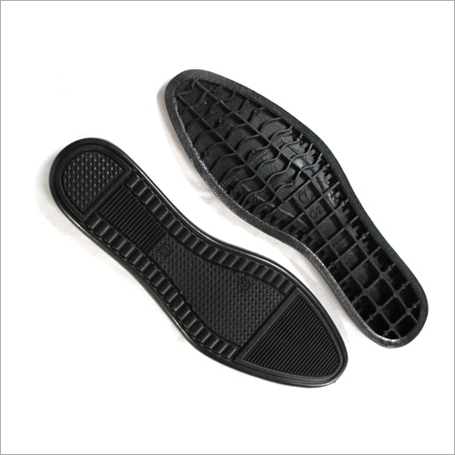 PVC Black Shoes Sole - PVC Material, Flexible Design , Non-Slip and Wear-Resistant for Safety, Running, Formal, and Sports Footwear