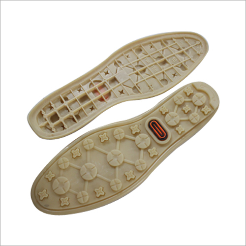 FRP Shoes Sole - PVC, Quick Dry , Washable | Cream Color, Non Slippery Design, Smooth Surface for Enhanced Comfort and Style