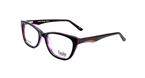 TUULIP - Premium Shine Frame | Elegant Black & Purple Design, Suitable for Men and Women