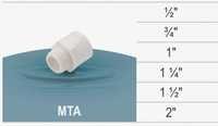 Reducing Male Adapter - Pvc, 1/2" To 2", White | Dimensional Accuracy, High Pressure Resistance, Customizable Design