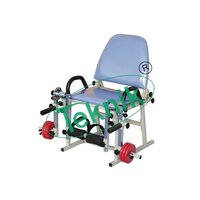 Physiotherapy Multi Exercise Chair - Leather Surface, Adjustable Resistance & Backrest | Steel Frame, Stainless Steel Handle, Medical Equipment